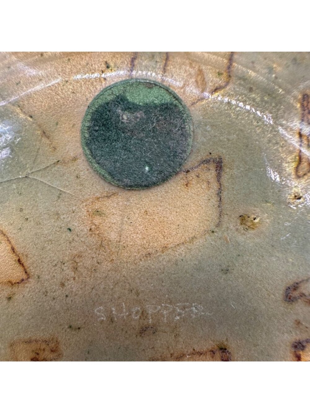 Vintage Bonnie Shopper Enamel On Copper Trinket Dish Mid Century Modern Orange - Picture 5 of 8